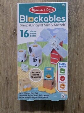 Melissa & Doug Blockables™ Farm Friends Snap And Play